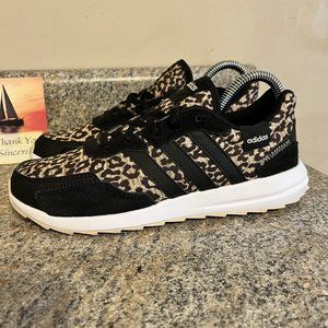 Adidas Retrorun Leopard-Pattern Sneakers Shoes Women Size 6 EUC (FZ2218)